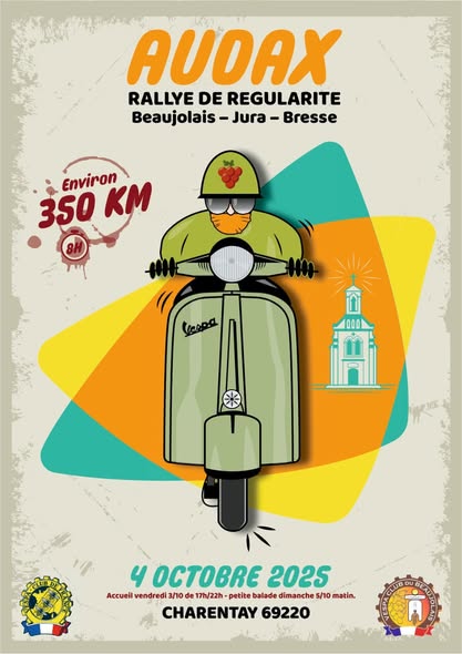 Rallye Audax du Vespa Club d'Angoulême