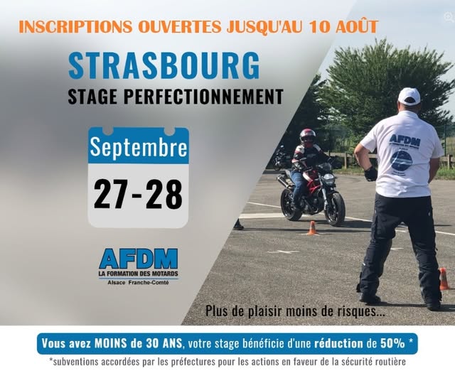 Stage de perfectionnement - Inscriptions ouvertes jusqu'au 10 Août