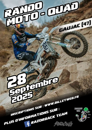 randonnée Moto Quad des Razorback Team