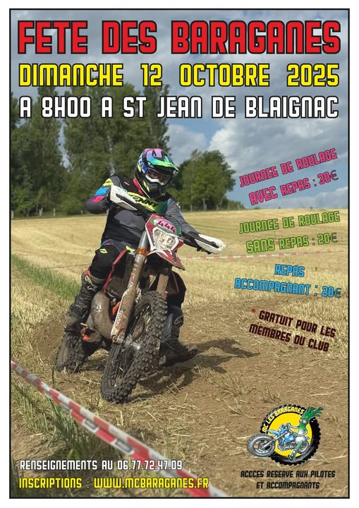 Balade Moto à l'occasion de la Fête des Baragnes