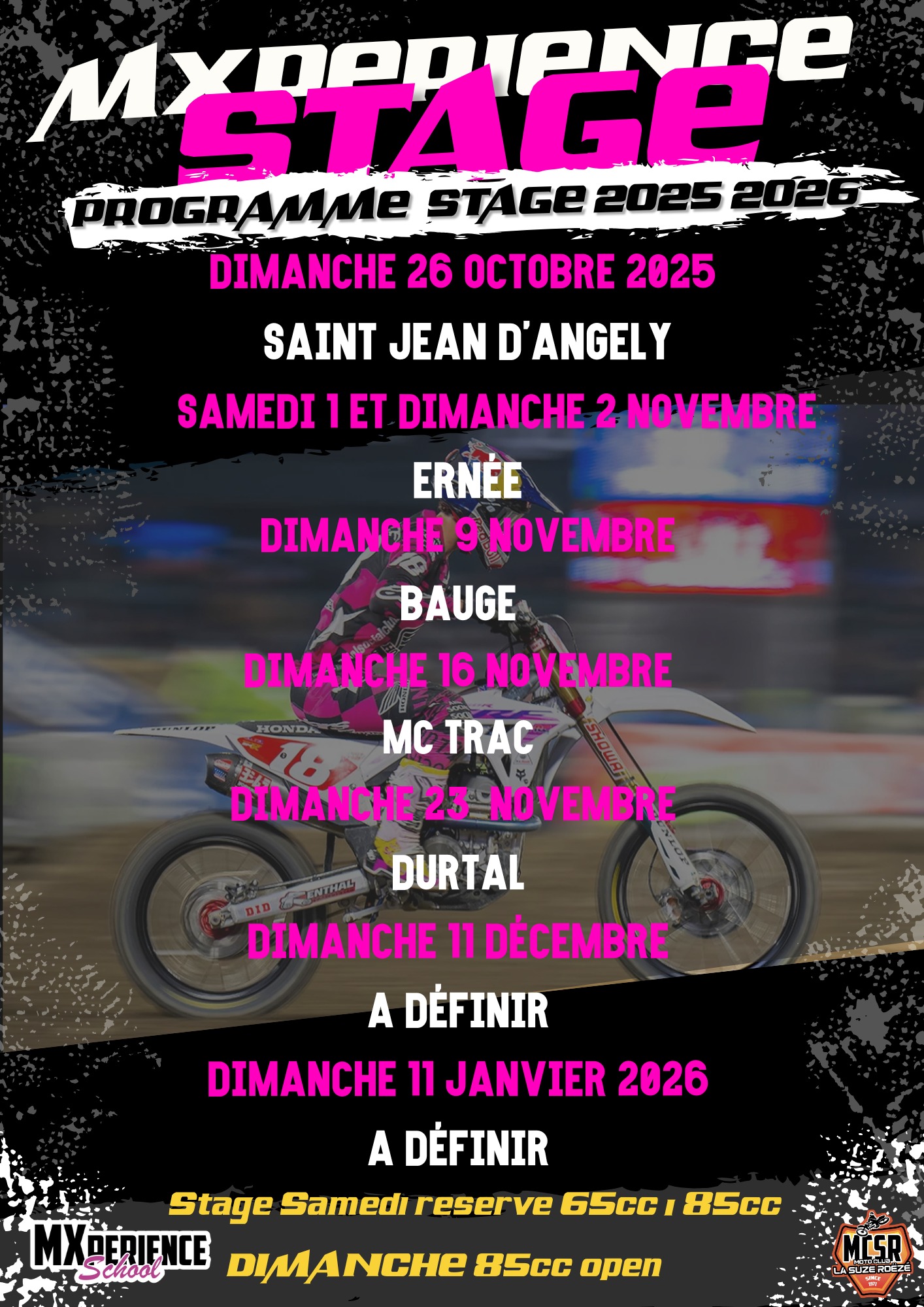 Préparation saison 2026 avec MXpérience School