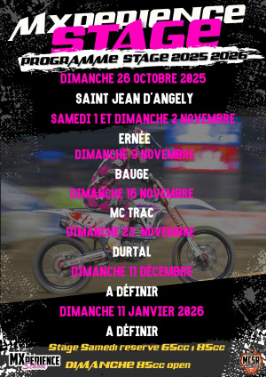 Préparation saison 2026 avec MXpérience School