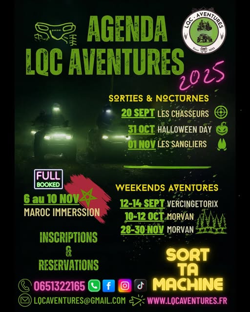 Week-end aventures Quad/SSV 