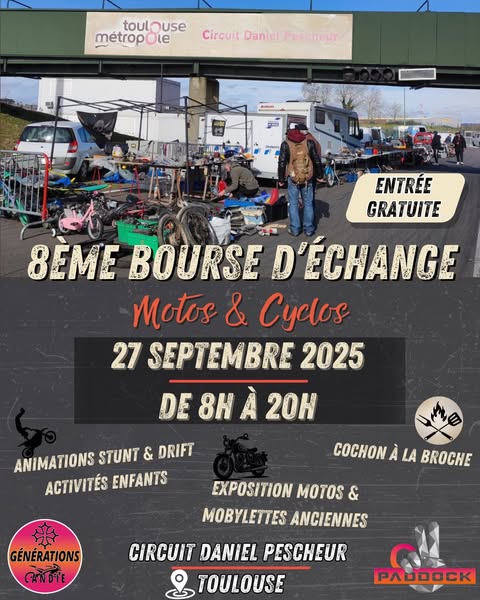 Bourse d’Echanges Motos & Cyclos sur votre Circuit Candie