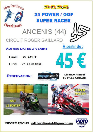 Journée de Roulage sur le circuit d'Ancenis