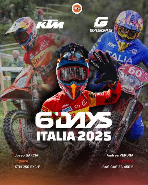KTM et GASGAS à l'honneur aux  6 DAYS ITALIA 2025 