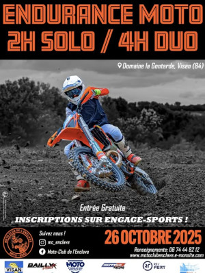 Journée Endurance Moto TT au Moto Club de l'Enclave