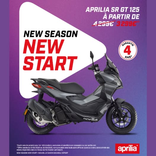 Venez découvrir l'APRILIA SR GT 125