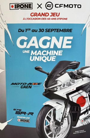 Viens en magasin tenter de gagner une CF Moto 675 SR-R