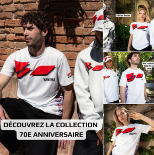 Nouvelle collection hommage aux 70 ans de Yamaha chez Alexis Motos
