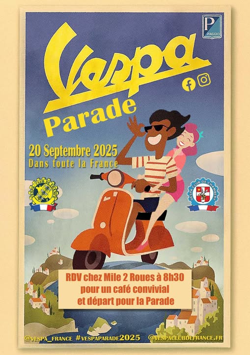 Vous êtes invité à notre VESPA PARADE