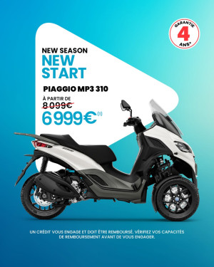 Votre futur scooter 3 roues Piaggio MP3310 vous  attend. Pour la rentrée, profitez d'une remise  immédiate de 1 100€ à ne pas manquer !
