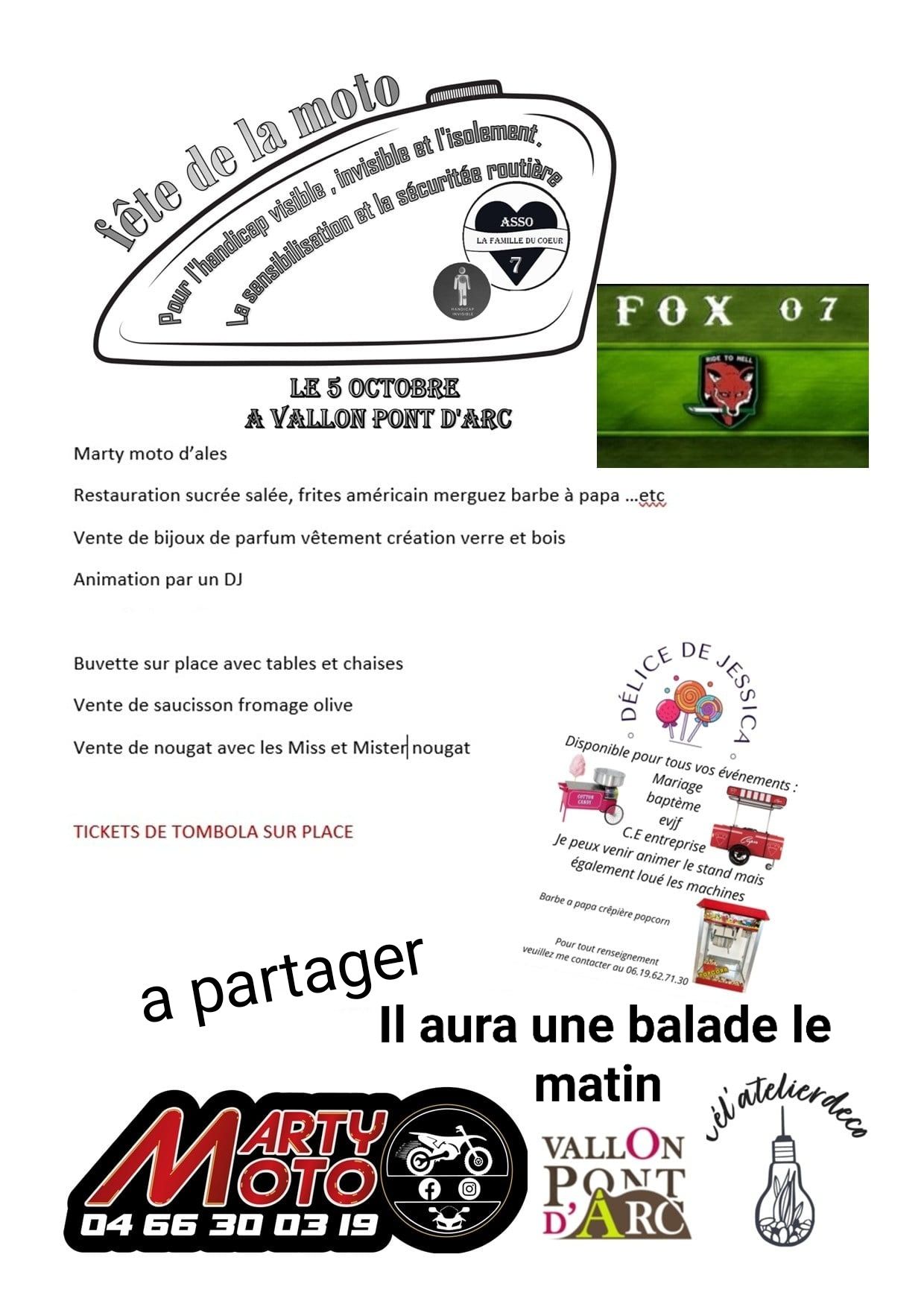 Fête de la Moto à Vallon Pont d'Arc