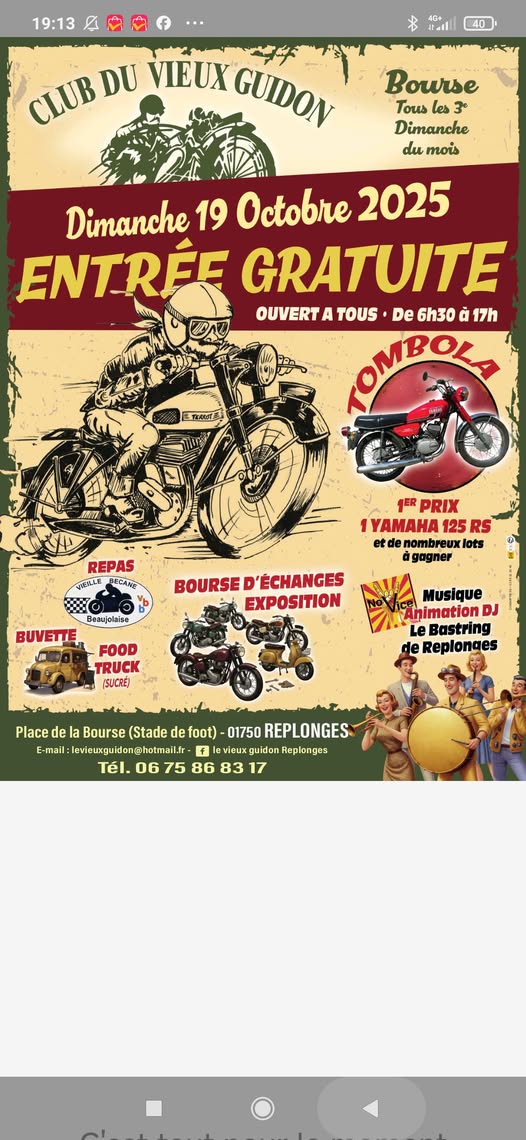 Bourse Aux Vieux Guidons à Replonges