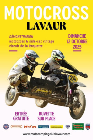 Démonstration de motocross & side-car vintage sur le circuit de Lavaur (81)
