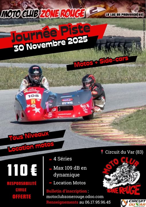 Journée piste Moto / side-car sur le circuit du Var