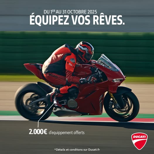 Equipez vos rêves chez Ducati Metz.