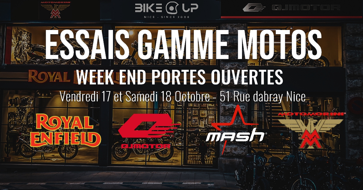 POrtes ouvertes - Essais nouveautés moto !