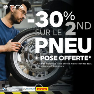 Bénéficiez de 30% de remise sur le deuxième et de la pose offerte *
