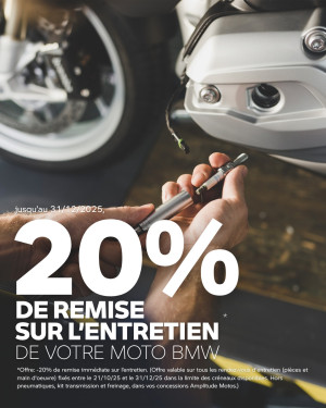 -20% de remise sur l'entretien de votre BMW jusqu'au 31 décembre !