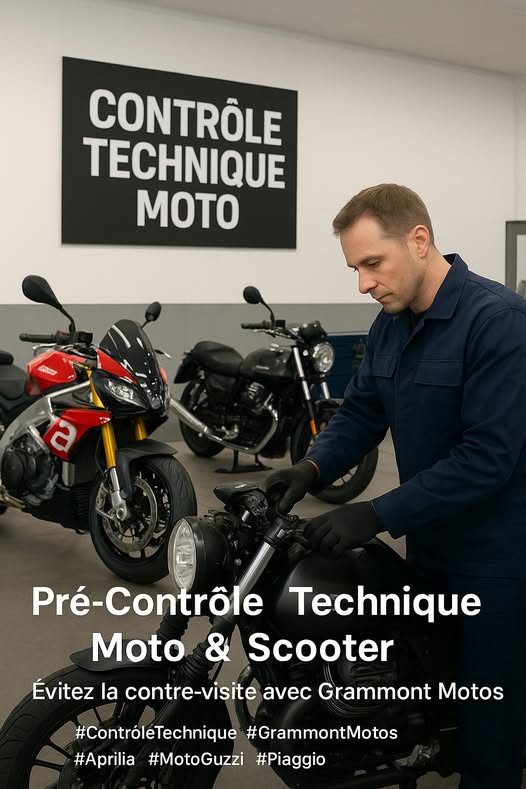 Effectuez votre pré-contrôle technique chez Grammont Moto