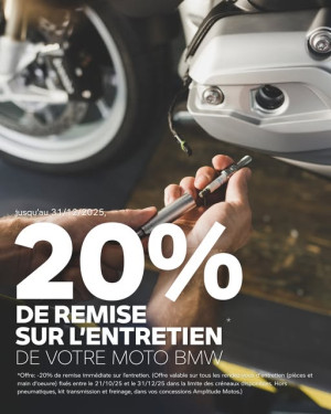 Offre Entretien avant Hivernage chez BMW Amplitude Moto