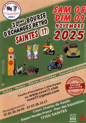 30e Bourse d'échanges rétro à Saintes