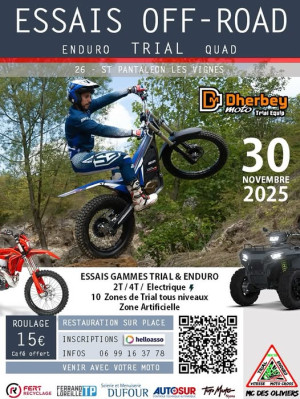 Essais Motos Off-Road par le Moto Club les Oliviers