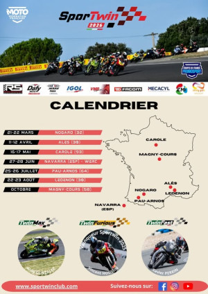 Calendrier 2026 de la Coupe Sportwin