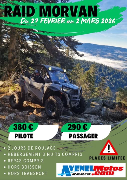 Randonnée Quads / SSV dans le Morvan avec Avenel Motos / Quads