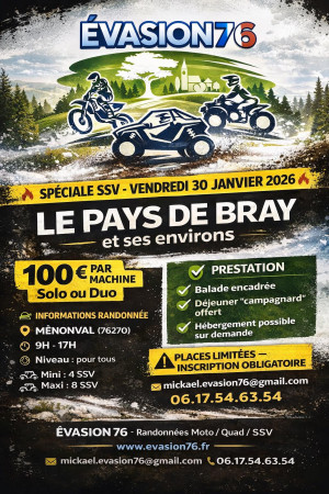 Randonnée SSV – Spéciale Hiver par Evasion 76