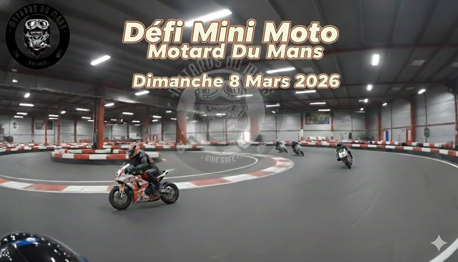 Journée de pilotage Mini-Moto par les Motards du Mans