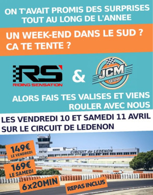 Week-end de roulage sur le circuit de Lédenon avec JCM Team