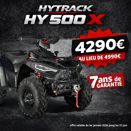 Offre spéciale sur le HYTRACK HY 500 X chez Impact Moto 34