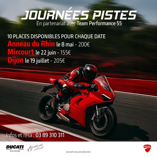 Journée pistes avec Ducati Mulhouse.
