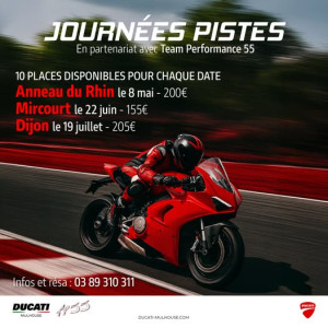 Journée pistes avec Ducati Mulhouse.