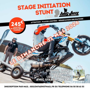 Initiation à l'acrobatie moto (Stunt) avec BigJim
