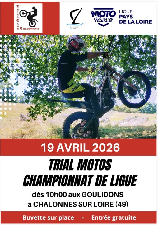 Trial Moto Championnat de Ligue à Chalonnes-sur-Loire