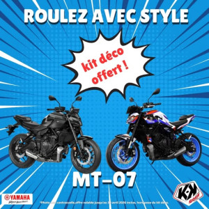 Kit déco offert sur la MT-07 chez Palmi New Bike Nancy.