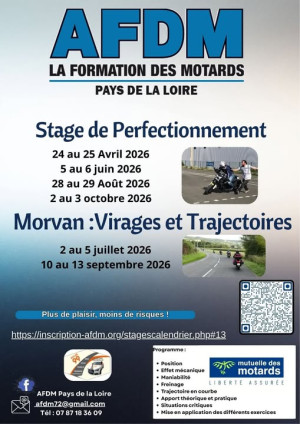 Stages de perfectionnement par l'AFDM Pays de la Loire