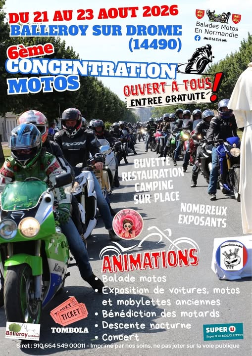 6ème concentration de Balades Motos en Normandie