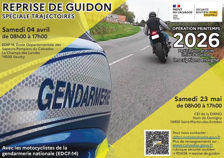 Reprises de guidon (R2G) spéciales trajectoires