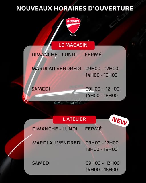 La saison est lancé chez Ducati Metz !