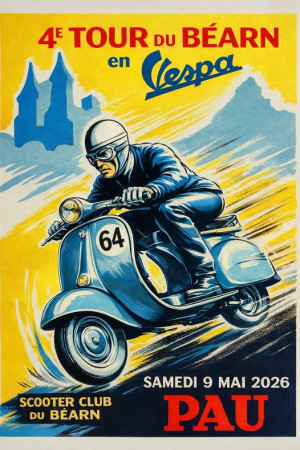 Tour du Béarn en Vespa 2026