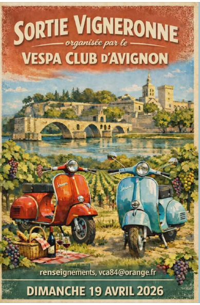 Notre Vespa Club organise sa Sortie Vigneronne