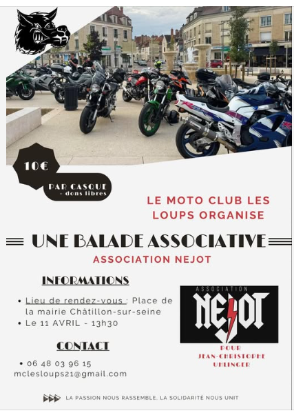 Le Moto Club des Loups organise une balade associative