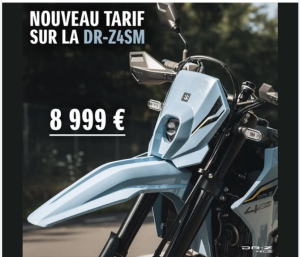 Venez la découvrir la SUZUKI DR-Z4SM à un tarif très attractif