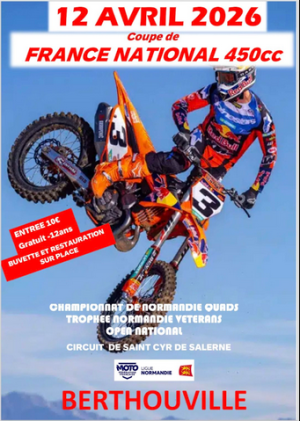 Coupe de France National 450cc à Berthouville