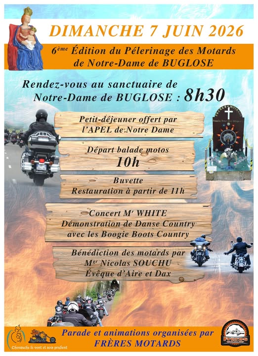 Pèlerinage des motards de Notre Dame de Buglose