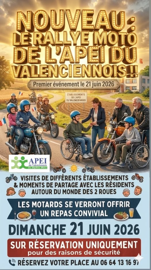 Rallye Moto Solidaire de l'APEI du Valenciennois